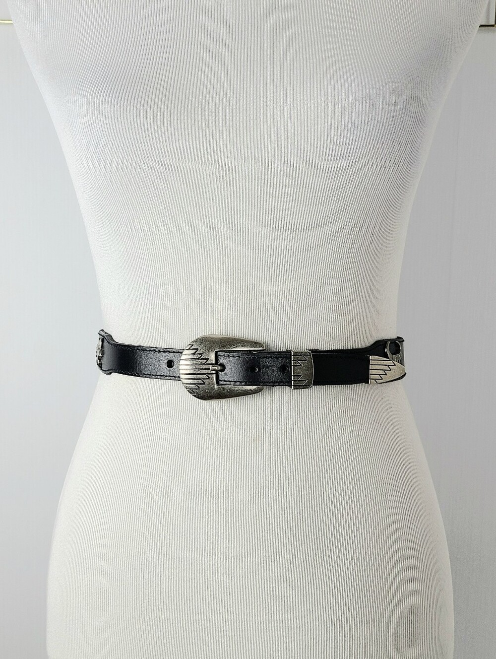 Wilsons American Bridle Animal Concho Genuine Leather Vintage Belt
